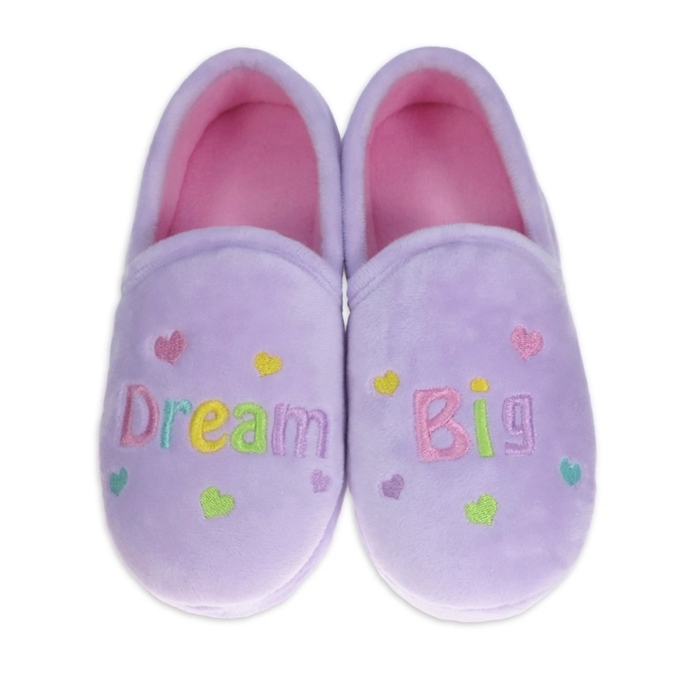 Dream Big Girls Purple Aline Slipper Size 2/3 NEW Wonder Nation
